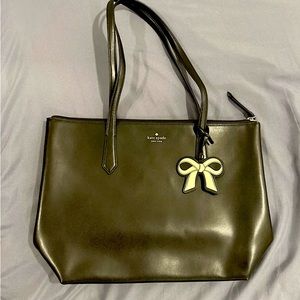 Kate Spade Casey smooth leather Large tote with bow tag